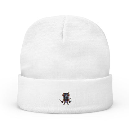 Cappuccino Assassino Embroidered  Knit Beanie