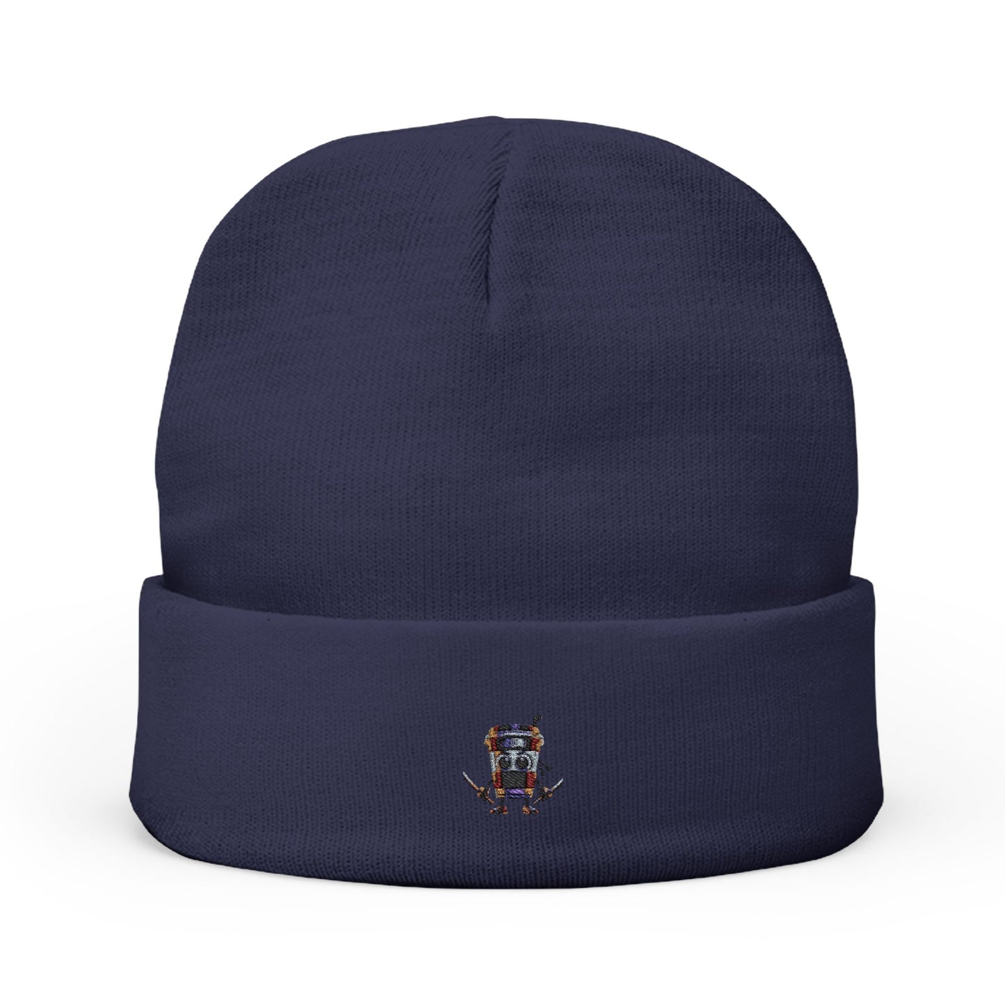 Cappuccino Assassino Embroidered  Knit Beanie