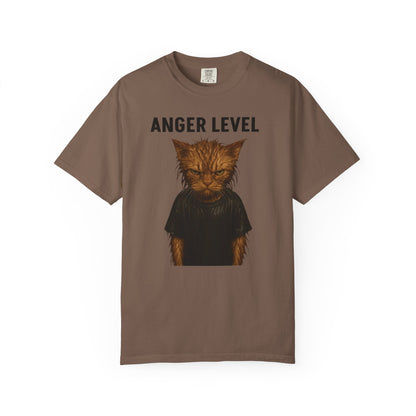 Anger level: Wet cat