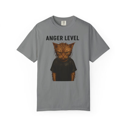 Anger level: Wet cat