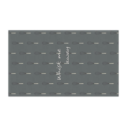 “Whisk Me Away” Tea Towel (Charcoal)