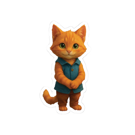 Orange Cat Sticker [Little Tots Store]