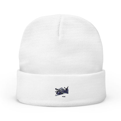 Bombardiro Crocodilo Embroidered Knit Beanie