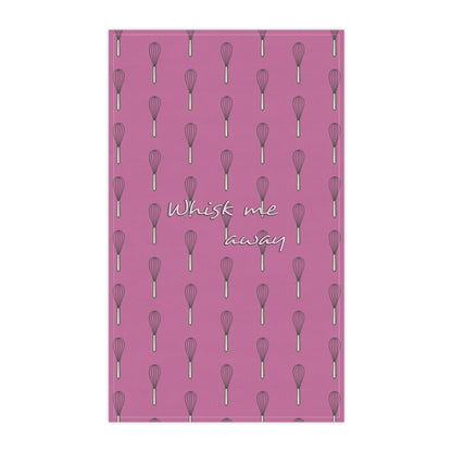 “Whisk Me Away” Tea Towel (Pink)