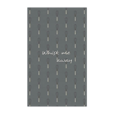 “Whisk Me Away” Tea Towel (Charcoal)