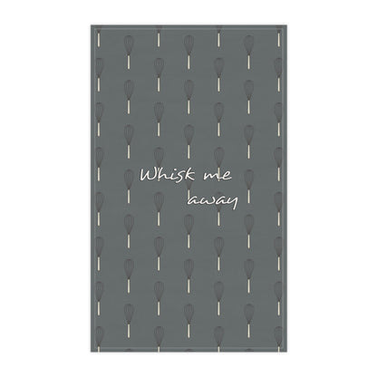 “Whisk Me Away” Tea Towel (Charcoal)