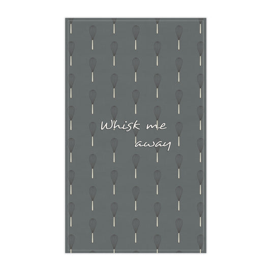“Whisk Me Away” Tea Towel (Charcoal)