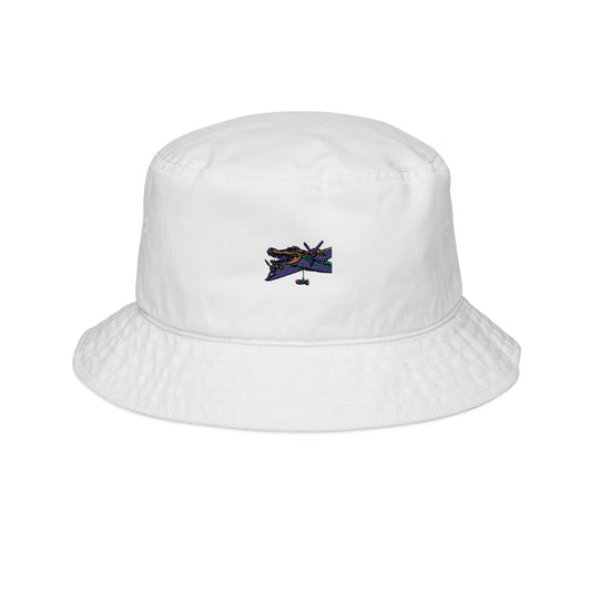 Bombardiro Crocodilo Embroidered Bucket Hat