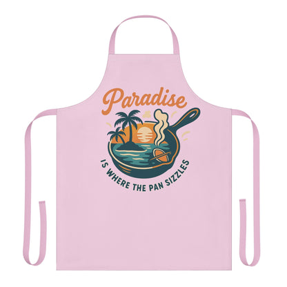“Paradise Is Where the Pan Sizzles” Apron