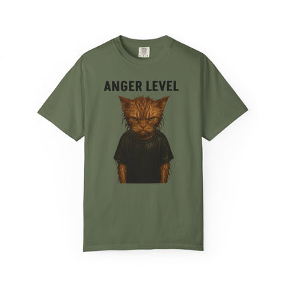 Anger level: Wet cat