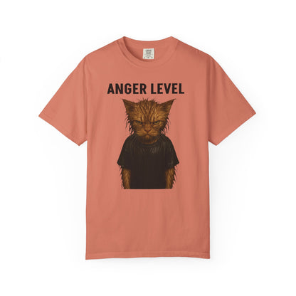 Anger level: Wet cat