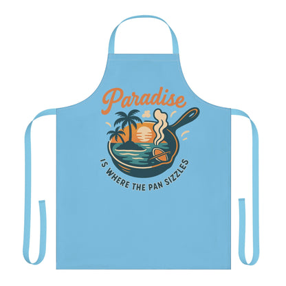 “Paradise Is Where the Pan Sizzles” Apron
